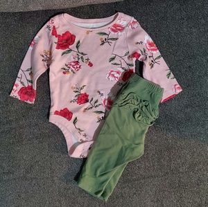 Adorable Baby Floral Outfit